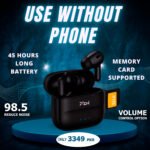TWS 30 Ear Buds – Noise Reduction, 45-Hour Battery, Control Buttons & Memory Card Support
