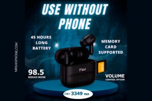 tws30 TWS 30 Ear Buds – Noise Reduction, 45-Hour Battery, Control Buttons & Memory Card Support